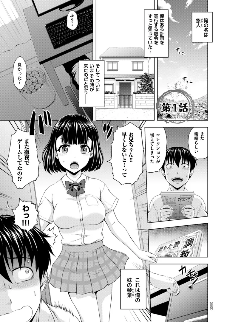 本日も母と妹の調教日和の3ページ目